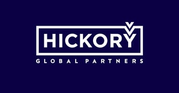 Hickory Global Partners logo on a field of purple.